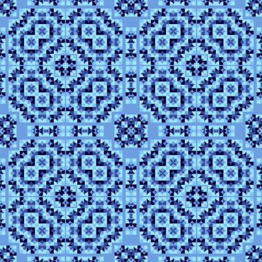 Asya göz seamless modeli ile geometrik