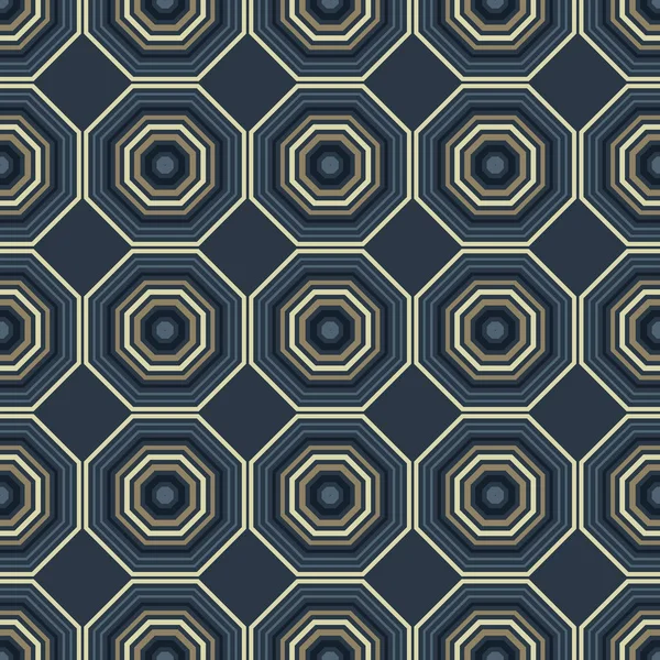 Pulserande hexagon sömlösa mönster — Stock vektor