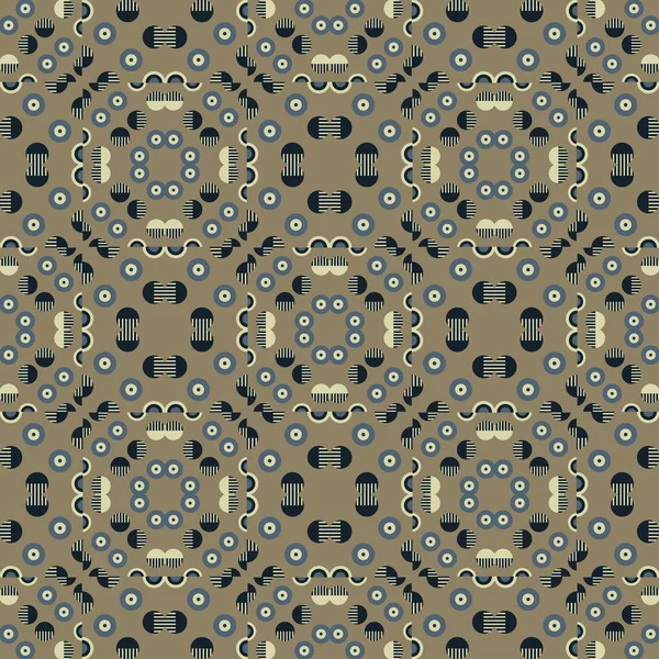Geometrische Symmetrie nahtloses Muster — Stockvektor