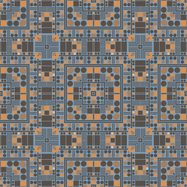 人工的に生成された正方形のシームレス パターン — ストックベクタ