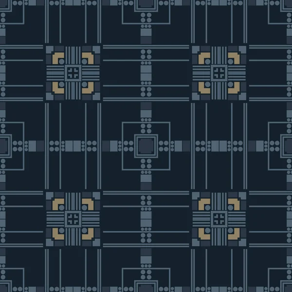 Modello quadrato senza cuciture generato artificialmente — Vettoriale Stock