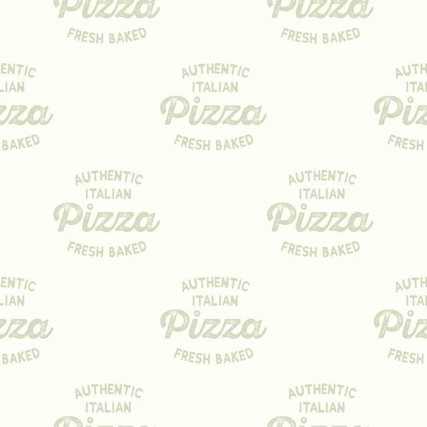 Nahtloses Muster bei der Pizza — Stockvektor