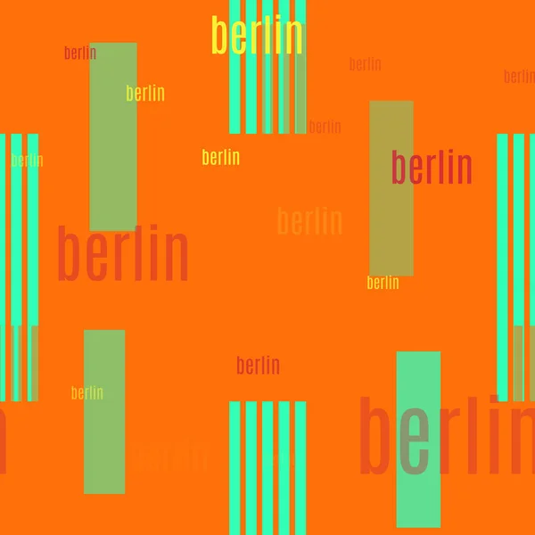 Берлинский бесшовный шаблон — стоковый вектор