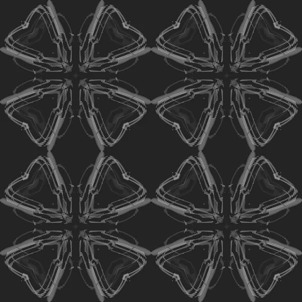 Modèle sans couture biomorphique hautement détaillé — Image vectorielle
