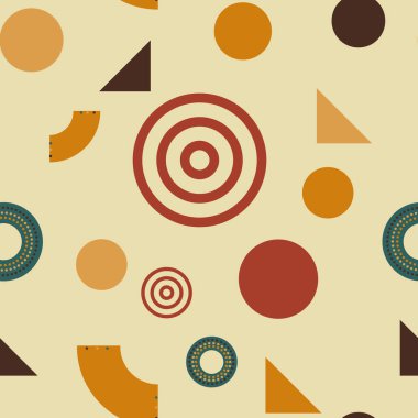 Temel şekiller kaotik seamless modeli