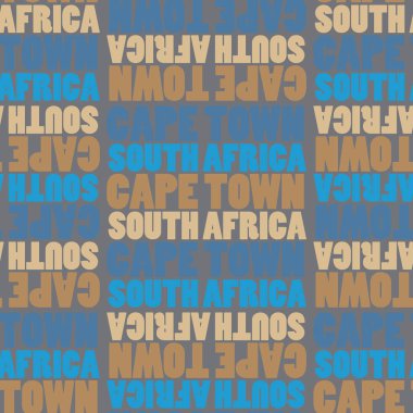 Capetown, Güney Afrika seamless modeli