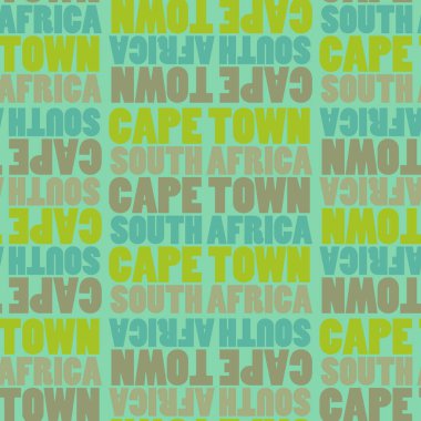 Capetown, Güney Afrika seamless modeli