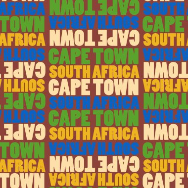 Capetown, Güney Afrika seamless modeli