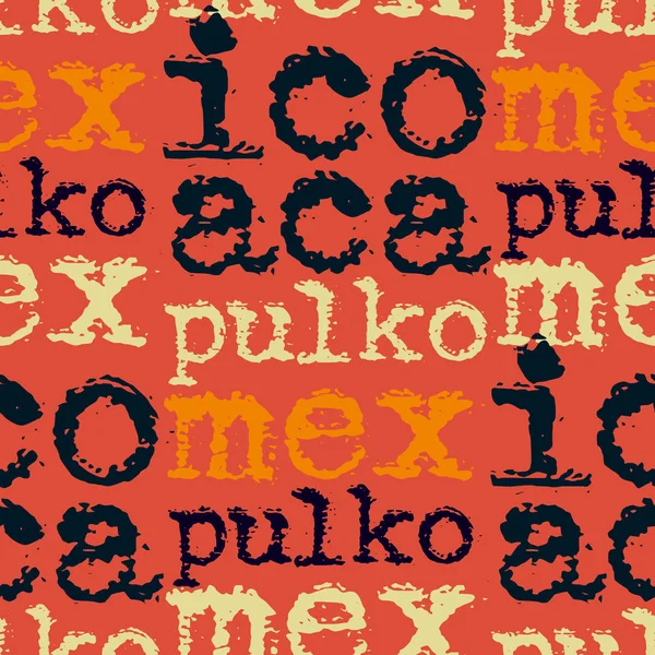 Acapulco, motif mexique sans couture — Image vectorielle