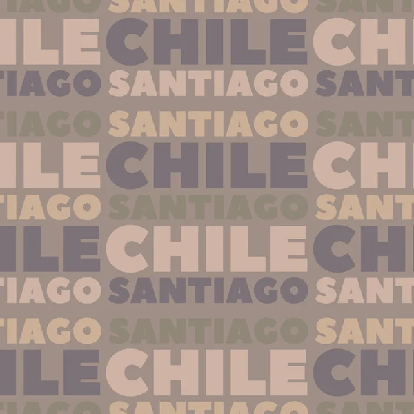 Santiago, Chili motif sans couture — Image vectorielle