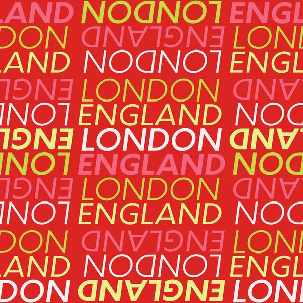 Londres, Angleterre Motif sans couture — Image vectorielle