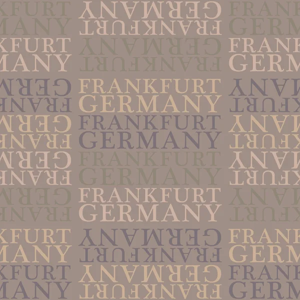 Frankfurt, Alemanha padrão sem costura — Vetor de Stock