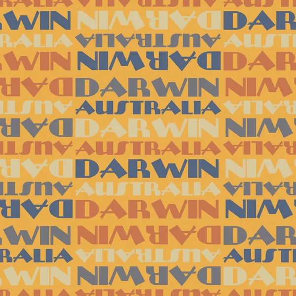 Darwin, Australia patrón sin costuras — Vector de stock