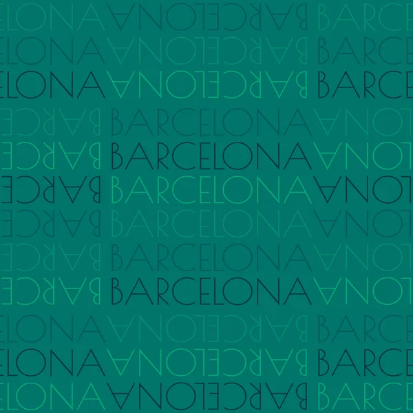 Barcelona, Spain seamless pattern — Stock Vector