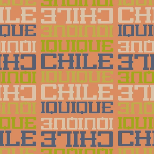 칠레, 남아메리카 원활한 패턴 — 스톡 벡터