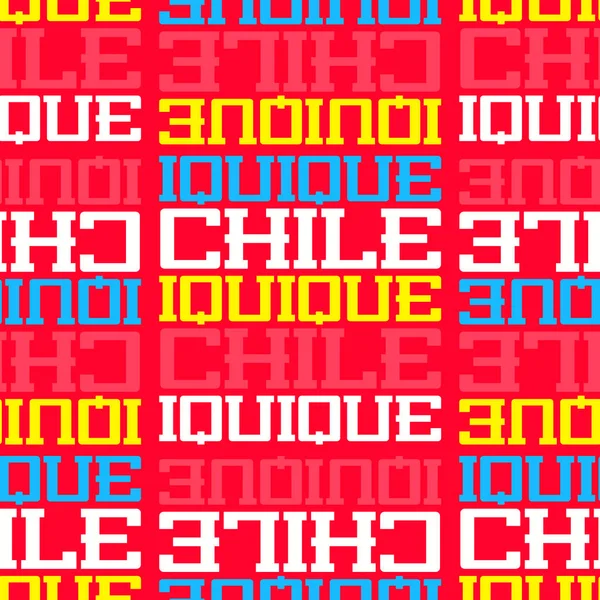 Chile, patrón sin costuras de América del Sur — Vector de stock