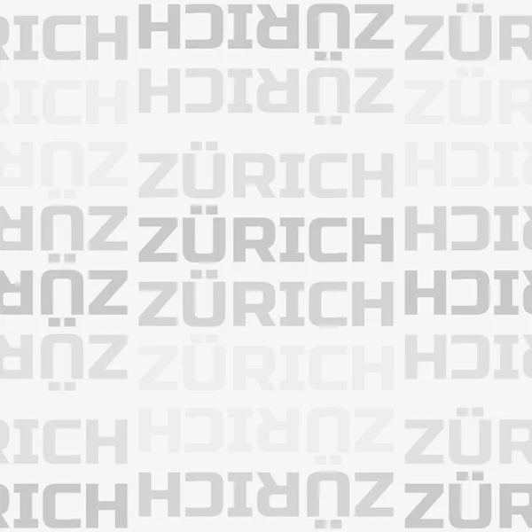 Zürich, Schweiz sömlösa mönster — Stock vektor
