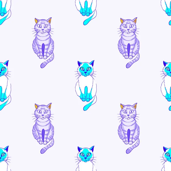 cats seamless pattern
