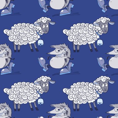 kirpi ve güzel kuzu seamless modeli