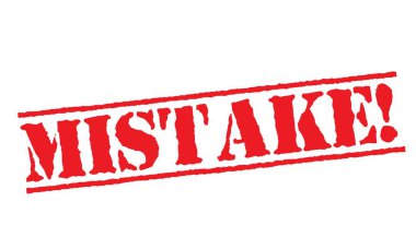 Hata tipografik damgası. Siyah ve kırmızı pul serisi.