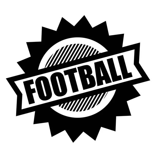 Fußball schwarze Marke — Stockvektor