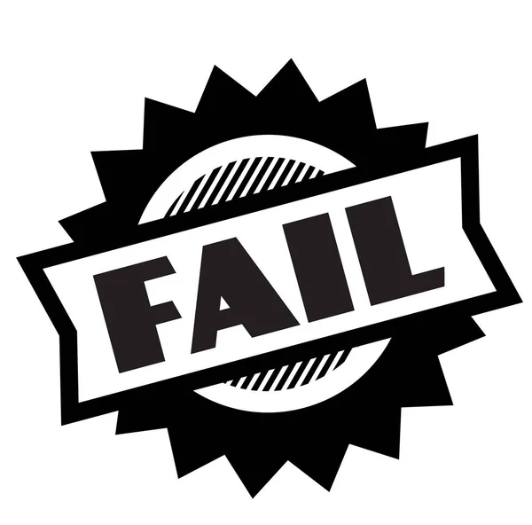 Fail black stamp — Stock Vector
