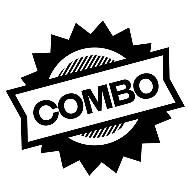 Sello negro combo — Vector de stock