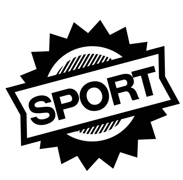 Sport black stamp — Stock Vector