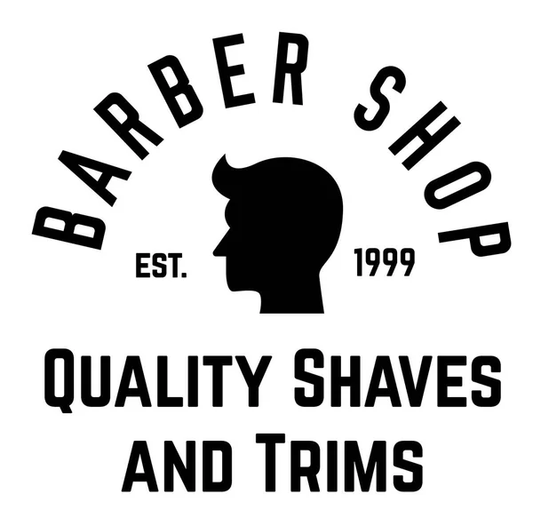 Etiqueta da barbearia — Vetor de Stock