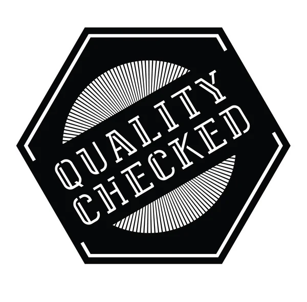 Quality checked stamp — Stock Vector