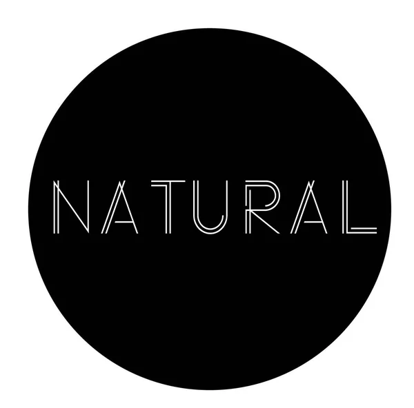 Natural label on white — Stock Vector