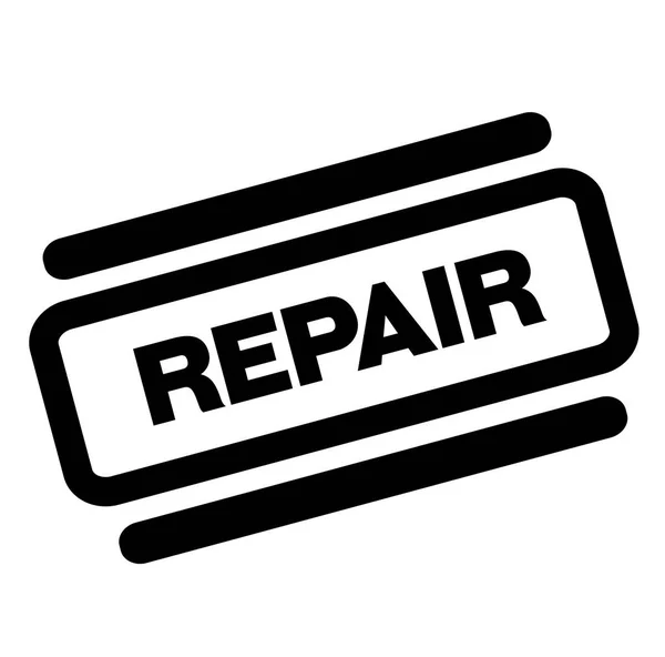 Reparera svart stämpel — Stock vektor