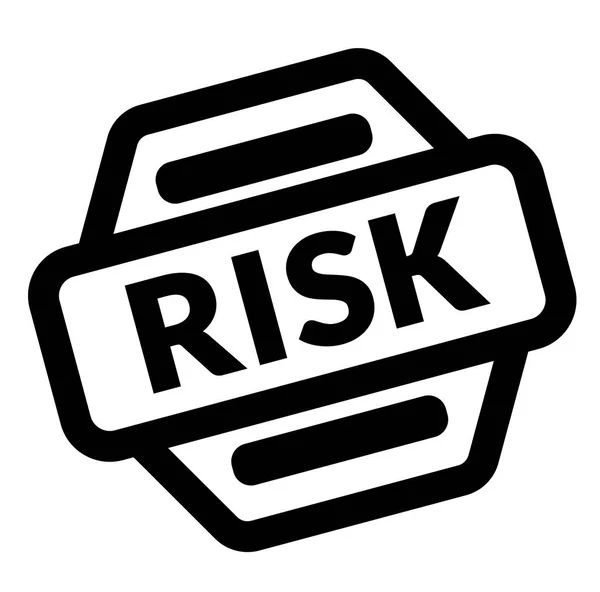 Risk black stamp — Stock Vector