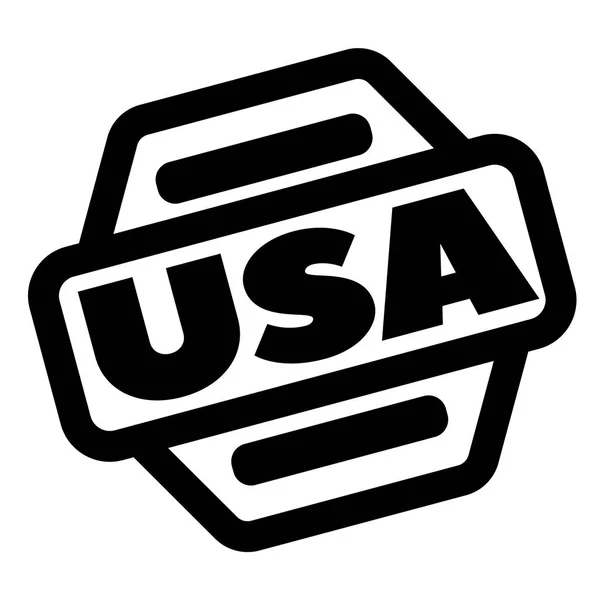 Usa sello negro — Vector de stock