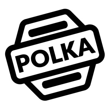Polka siyah pul