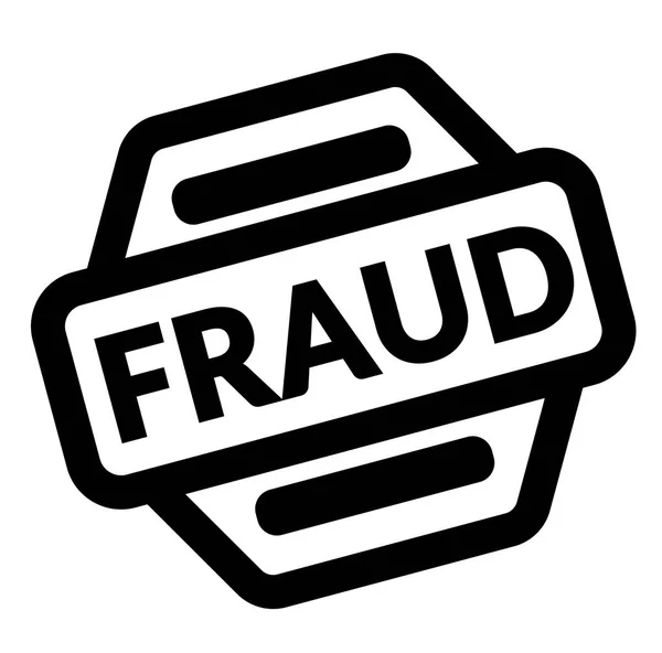 Fraud black stamp — Stock Vector