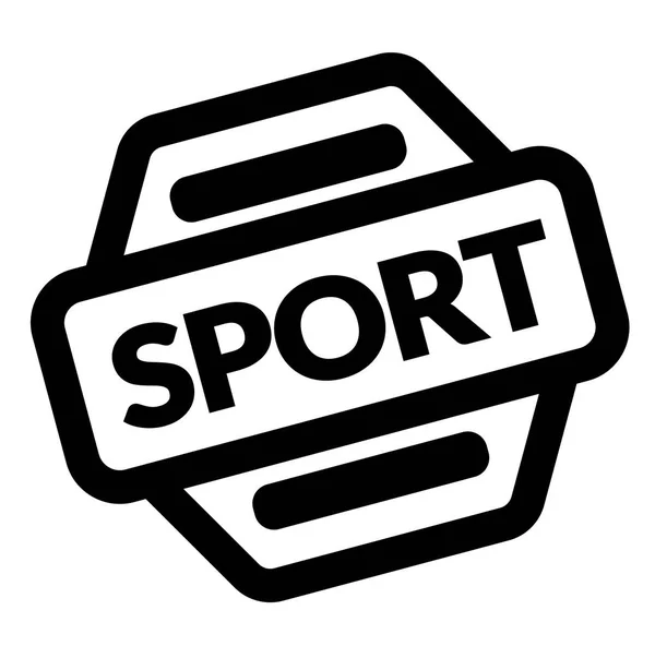 Sport schwarze Marke — Stockvektor