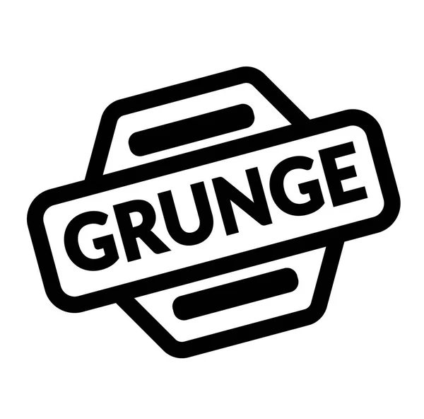 Grunge sello negro — Archivo Imágenes Vectoriales