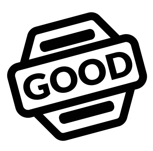 Good black stamp — Stock Vector