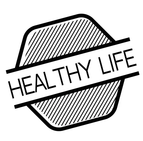 Zdrowego stylu życia, czarny znaczek — Wektor stockowy