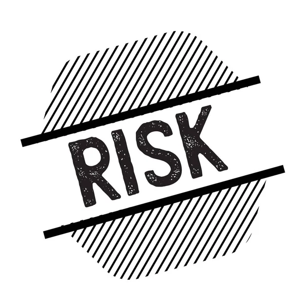 Risiko schwarze Marke — Stockvektor