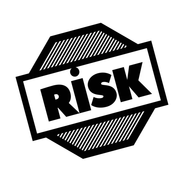 Risk black stamp — Stock Vector