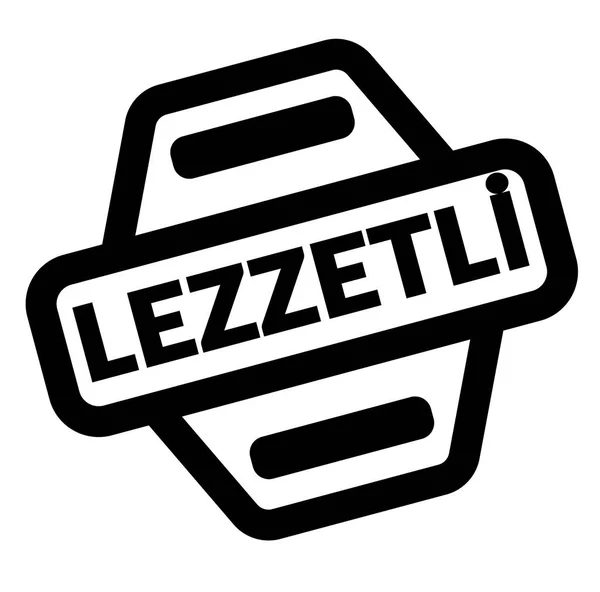 Ízletes fekete bélyegző — Stock Vector