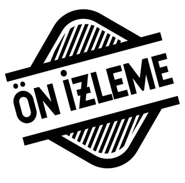 Beyaz önizleme damgası