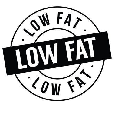 Beyaz düşük yağ damgası