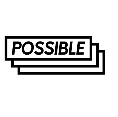 beyaz mümkün damgası