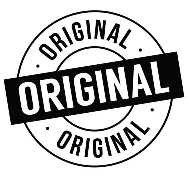 beyaz üzerine orijinal damgası