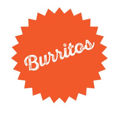 Beyaz burrito damgası