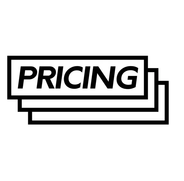 Pricing stamp on white — Stock Vector