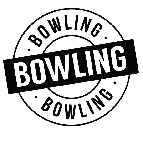 Bowlingmarke auf weiß — Stockvektor